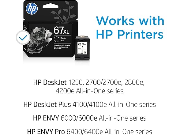HP 67XL Black High-Yield Ink Cartridge