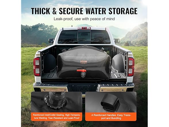 VEVOR 540L/142.7 Gallon Water Storage Bladder