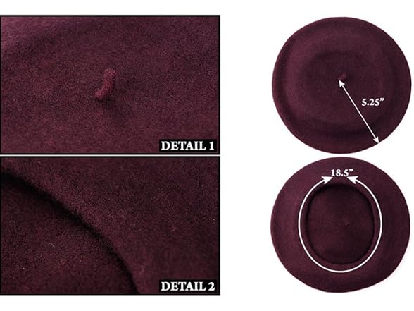 ICSTH Womens Solid Color Wool Beanie