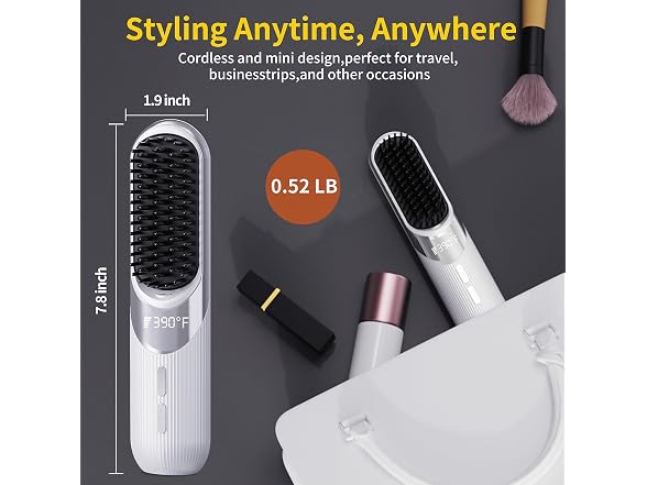 Cordless 2-in-1 Hair Styling Brush