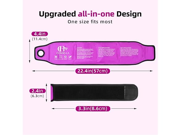Conbella Wrist Ice Pack Wrap Purple