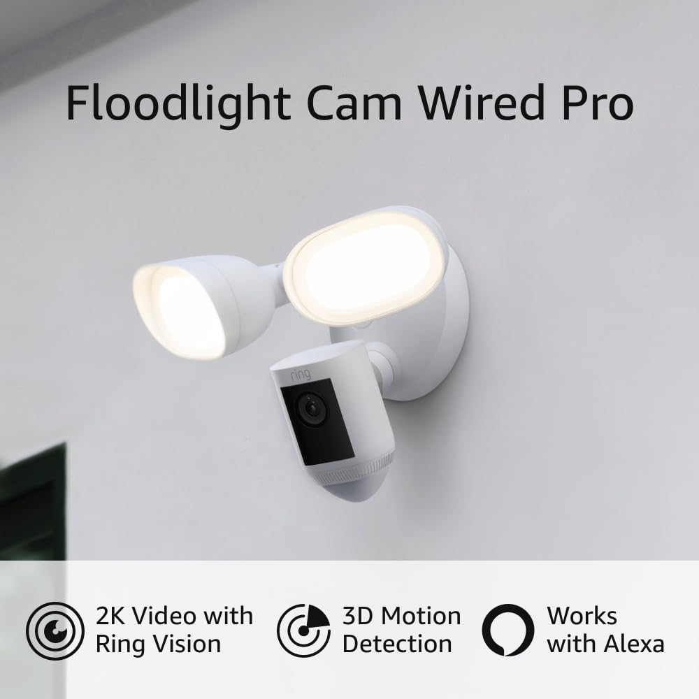 Like-New Ring Floodlight Cam Wired PRO (1 Year Warranty) - Gallery 11