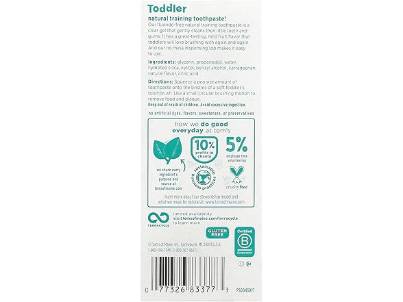 Tom's of Maine Fluoride-Free Toothpaste, Mild Fruit