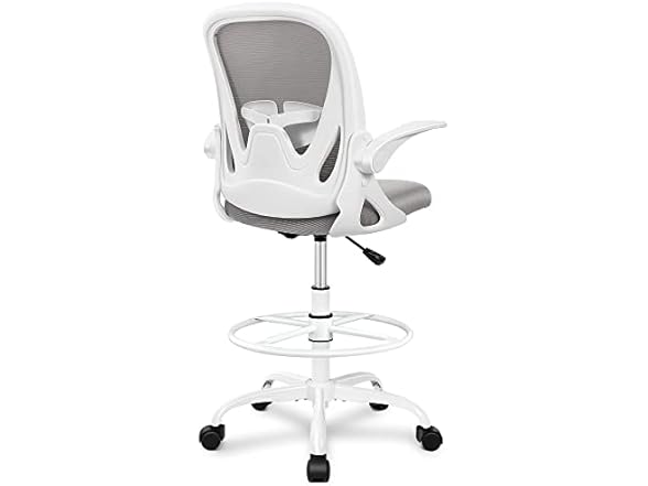 Primy Ergonomic Drafting Chair with Flip-up Armrests Tall Of (Open Box)
