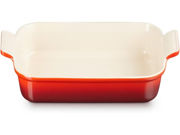 Le Creuset Heritage Rectangular Dish, Stoneware, 26 cm, 2.4 litres, Cerise