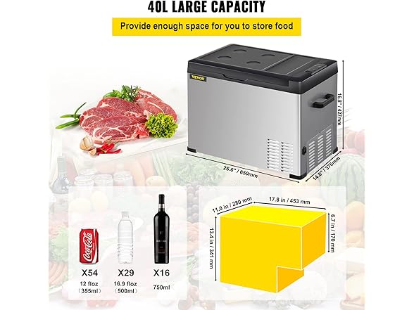 VEVOR 12 Volt Refrigerator