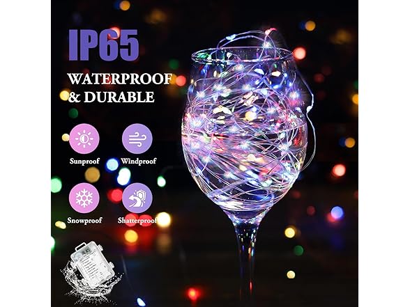 Lakumu Fairy Lights Battery Operated with Timer & Remote