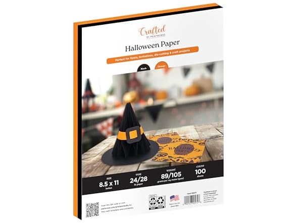 Crafted by PrintWorks Halloween Paper 8.5" x 11" - 100 Sheets