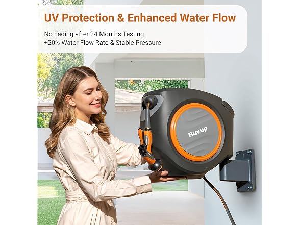 R RUVUP 100ft Retractable Hose Reel