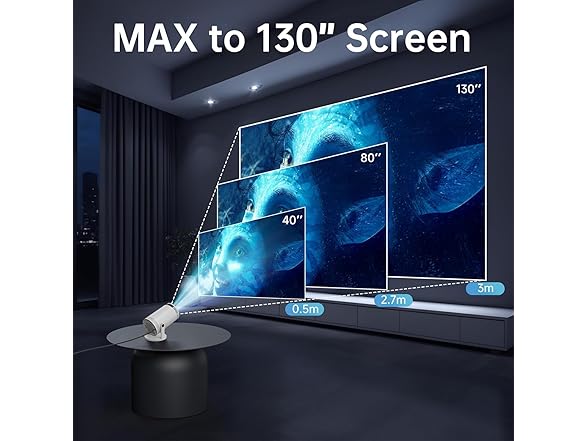 Portable Mini Projector w/ WiFi 720P