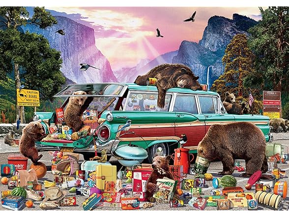 Garry Walton - Yosemite Picnic - 300 Piece Jigsaw Puzzle