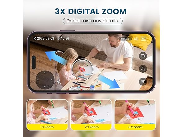 (NEW) Indoor 2K 360 Pan/Tilt Camera w/ Motion Detection