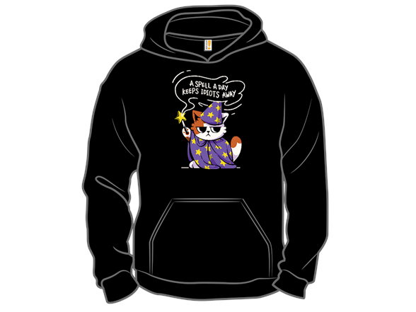 A Spell a Day Keeps Idiots Away Antisocial Cat