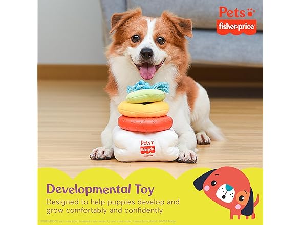 Fisher-Price Pets Ring Stack Dog Toy