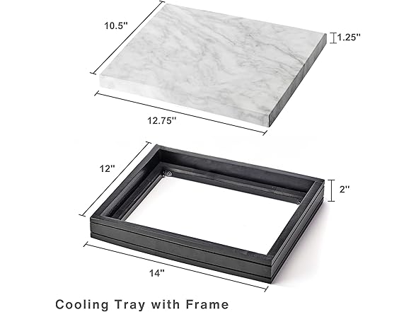 Freezable Cooling Charcuterie Serving Tray, 12.75 Inch