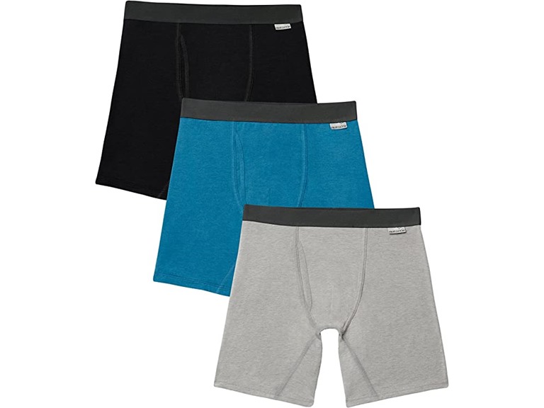 Fruit of the Loom Men's Boxer Briefs Crafted Comfort Stretch 12-Pack Assorted Medium