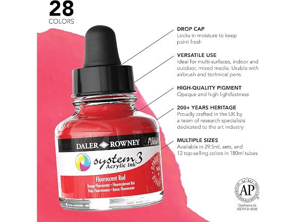 Daler-Rowney System3 Acrylic Ink Bottle