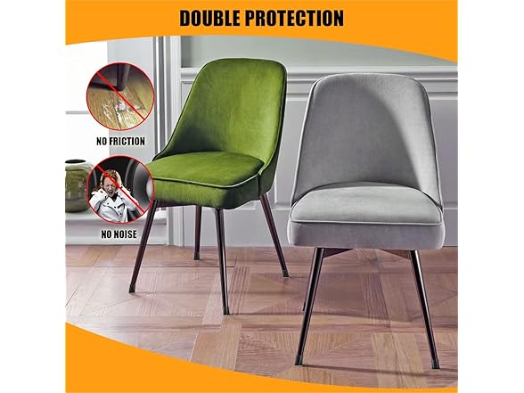 JLKDQ 16 Pcs Square Chair Leg Floor Protector