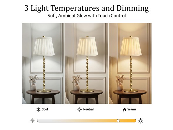 Twist Stem Wide Pleated Lamp