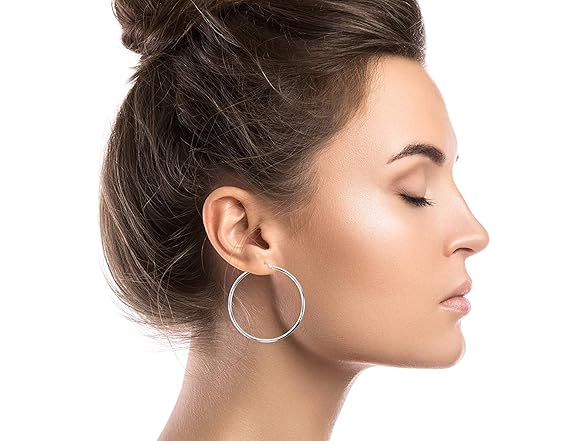 14k White Gold Solid Polished Round