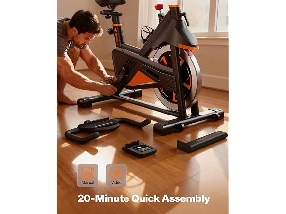 MERACH S38 Black Magnetic Exercise Bike