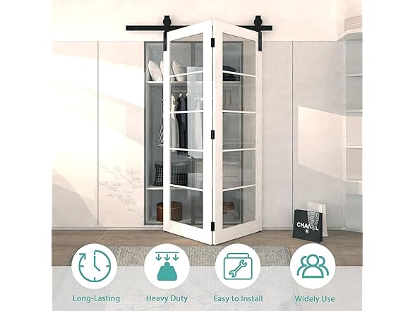 Arti-Life 40" Bifold Sliding Barn Door
