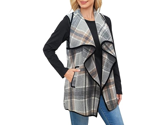 Yacun Women (XXL) Sleeveless Cardigan