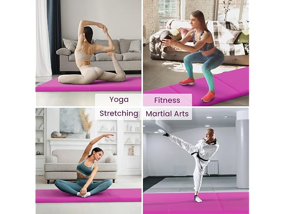 Fitvids Folding Exercise Gymnastics Mat