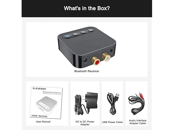 ELEVENKR Bluetooth 6.0 Receiver for Home Stereo