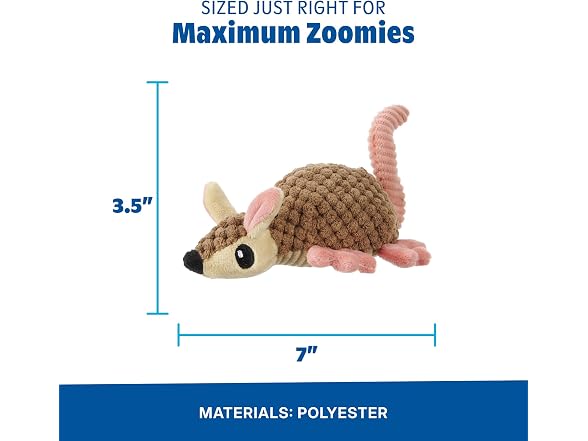 BarkBox Armie Dillo Dog Toy | Plush Armadillo