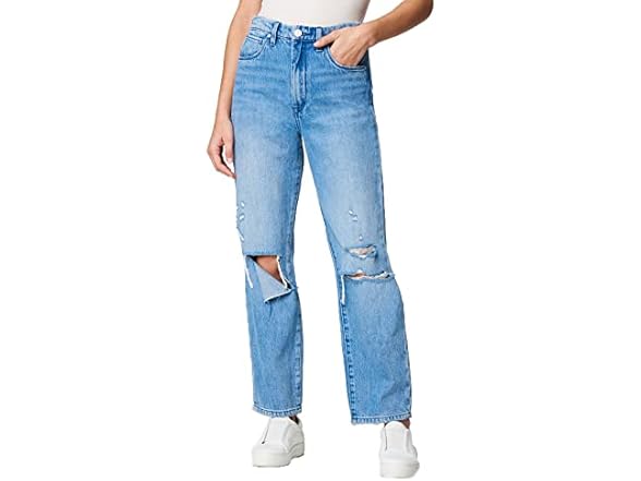BLANKNYC Womens Relaxed Straight Leg Denim Jeans (26)
