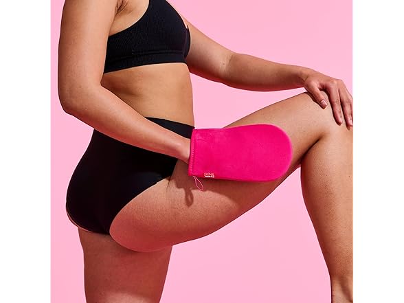 Skinny Tan Pink Velvet Tanning Mitt