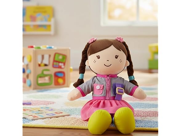 Linzy 15" Learn to Dress Stuffed Doll