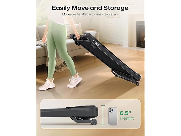 UREVO Smart Treadmill with 9% Auto Incline