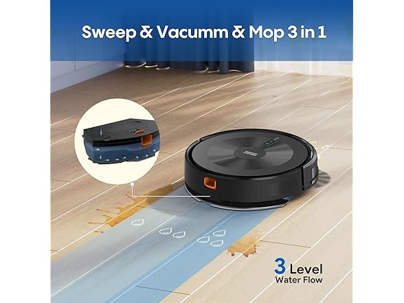 AZQQ 2 in 1 Robot Vacuum and Mop