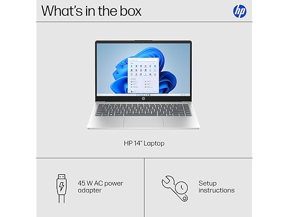 HP 14" HD Touchscreen Display Laptop