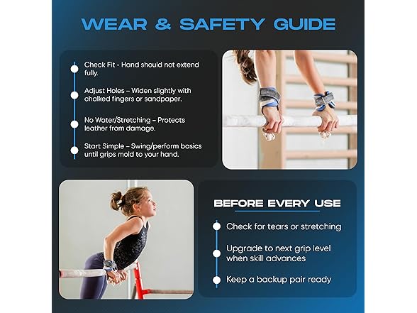 Gibson Just Right Gymnastics Grips XXS