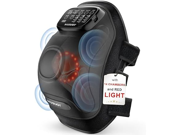 Musugy Knee Massager Heat Red Light