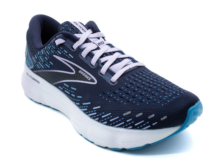 Brooks Glycerin GTS 20 Women's Shoes Peacoat/Ocean/Pastel Lilac Size 8
