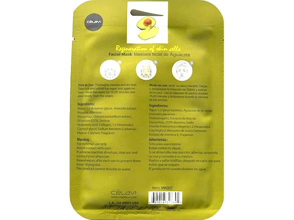 Celavi Essence Facial Mask Paper Sheet Korea Skin