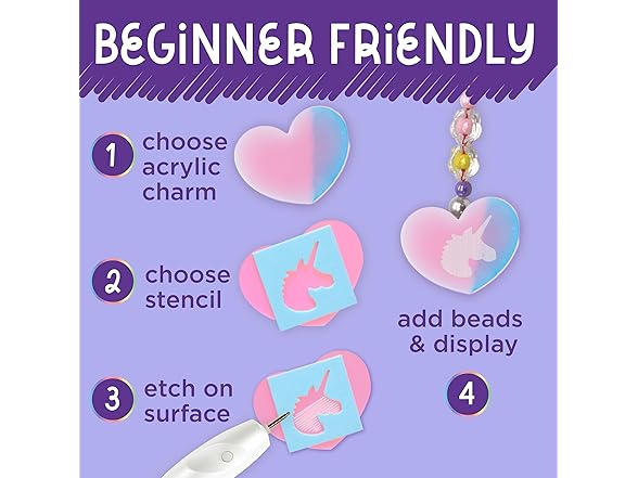 Creativity for Kids Etch-It Personalized Accessories Kit with Etching Tool