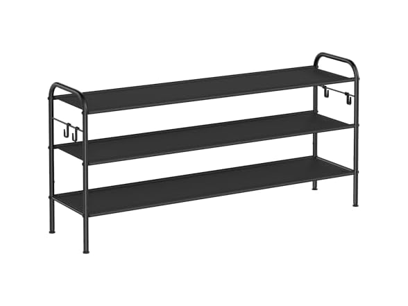 SONGMICS Shoe Rack, 3-Tier Shoe Organizer