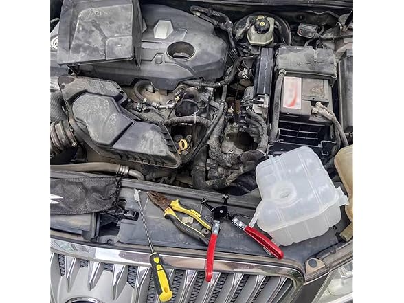 Bilkeru 1 Pcs Red Clamp Hose Pliers Tool