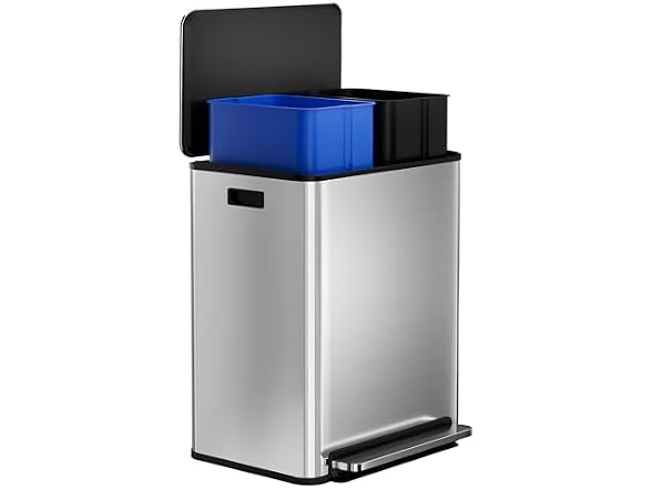 Dual Kitchen Trash Can, 2 x 8 Gal (2 x 30L)