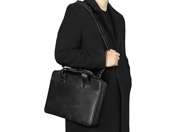 Londo Genuine Leather Organizer Satchel
