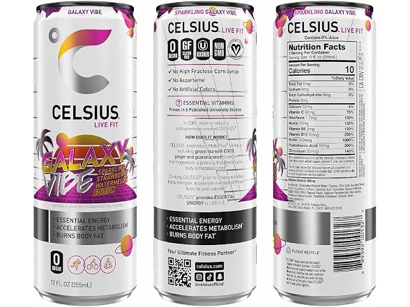 Celsius Galaxy Vibe 12oz
