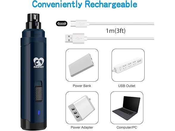 Casfuy B07W85ZPL1 dog nail grinder