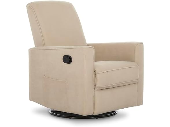Evolur Raleigh Glider Rocking Chair, Tan