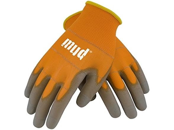 MUD 028O  Polyurethane Coating Gloves, Orange