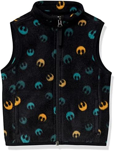 Amazon Essentials Disney | Marvel | Star Wars Boys' Polar Fleece Vests, Star Wars Rebel, Large